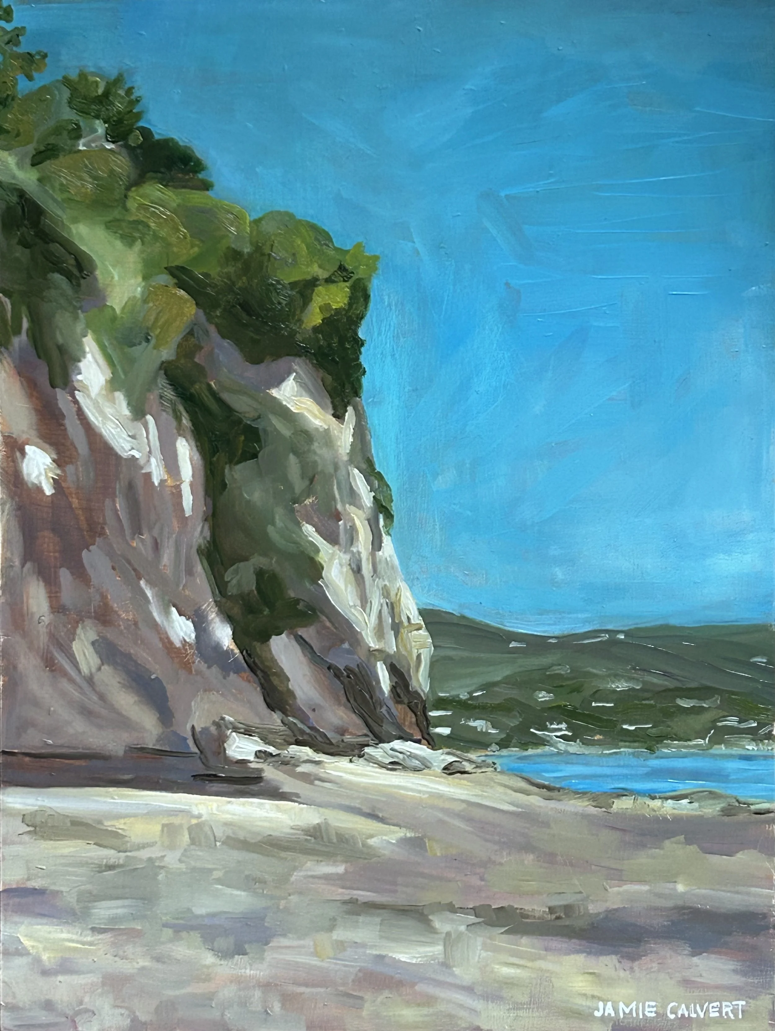 Coastal Serenity oil painting