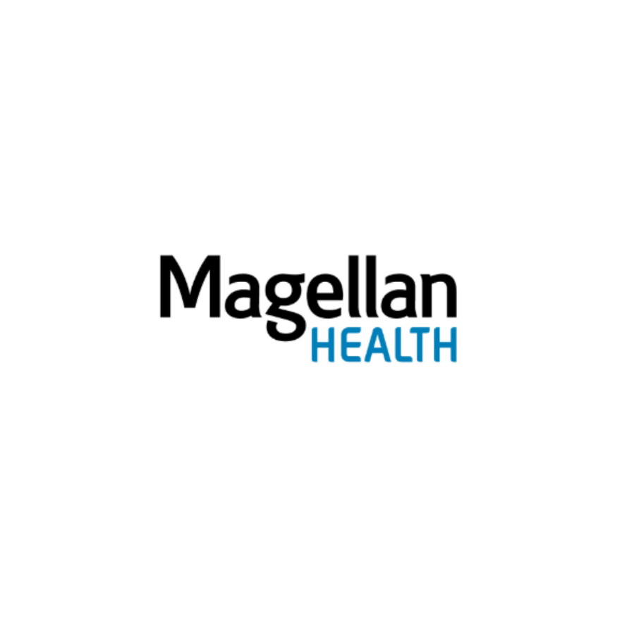Magellan Health logo with the text 'Magellan' in black and 'HEALTH' in blue.