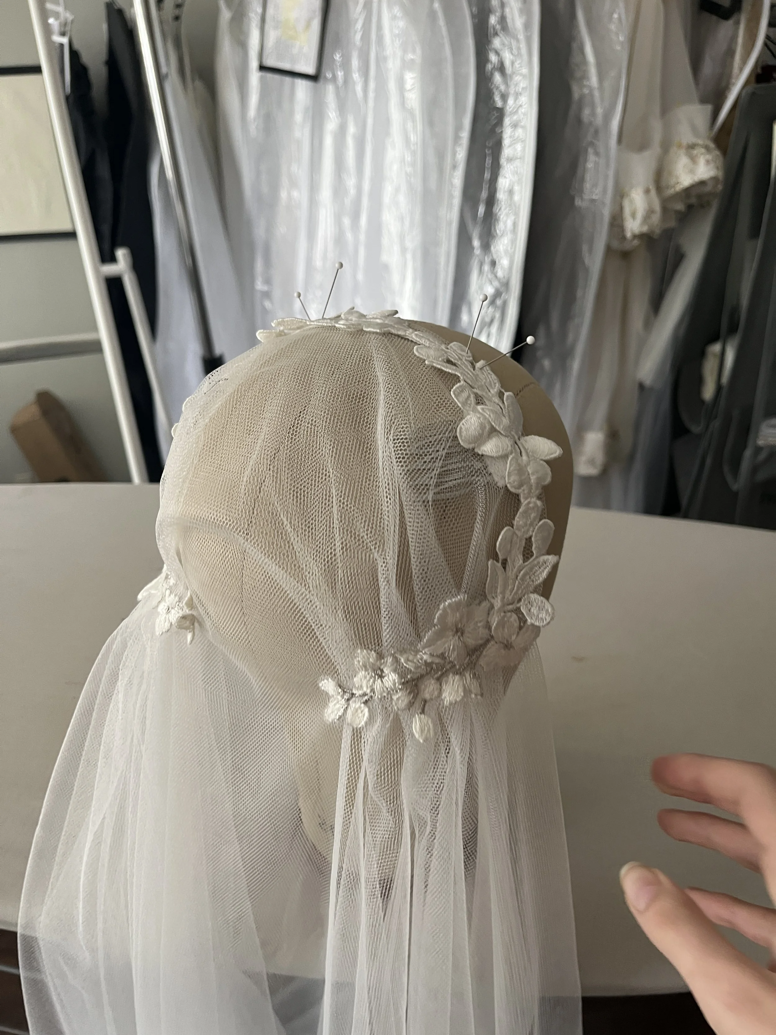 Custom Juliet Cap veil
