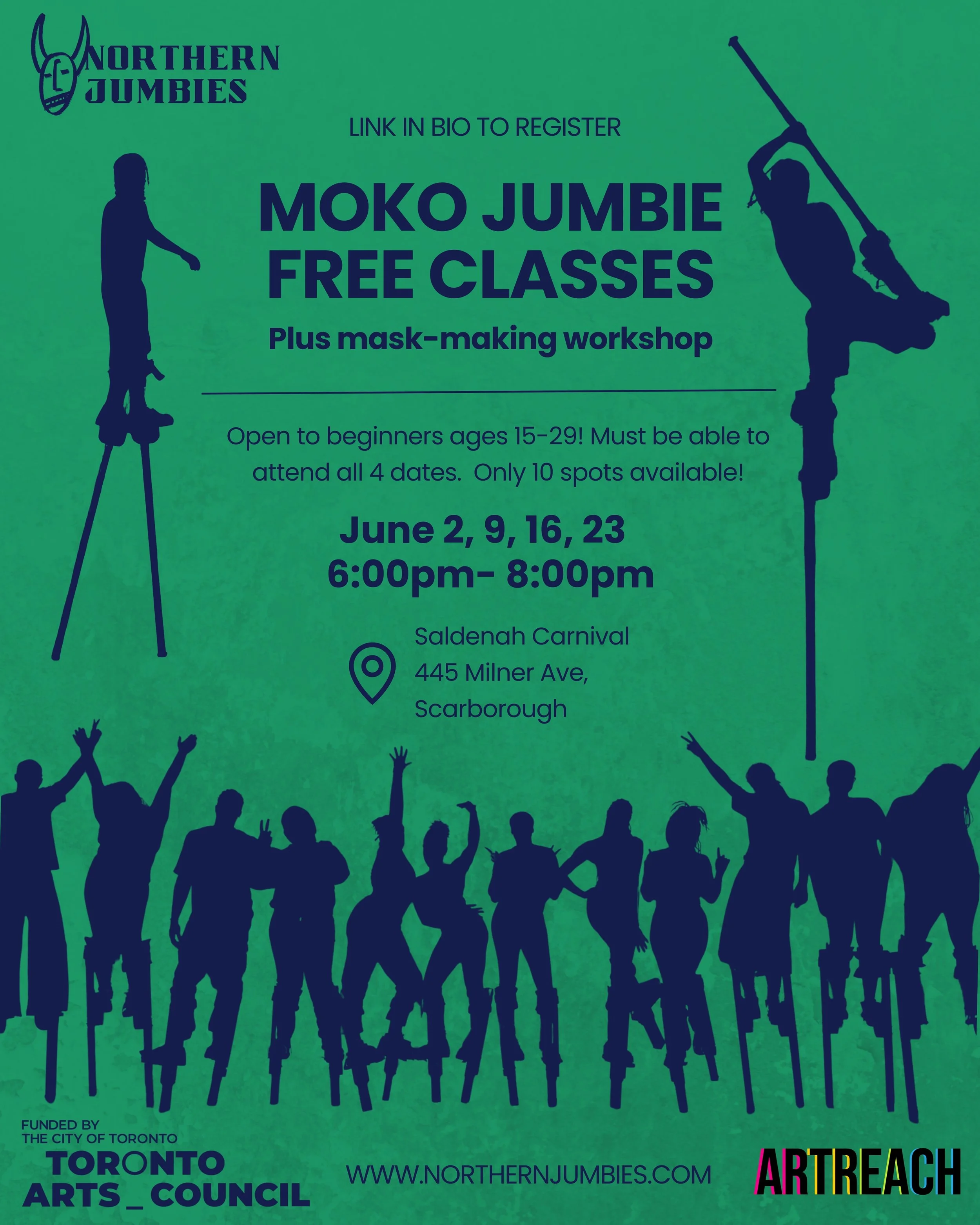 Summer Moko Jumbie Classes