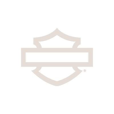Harley-Davidson logo with a shield and bar design in black and white.
