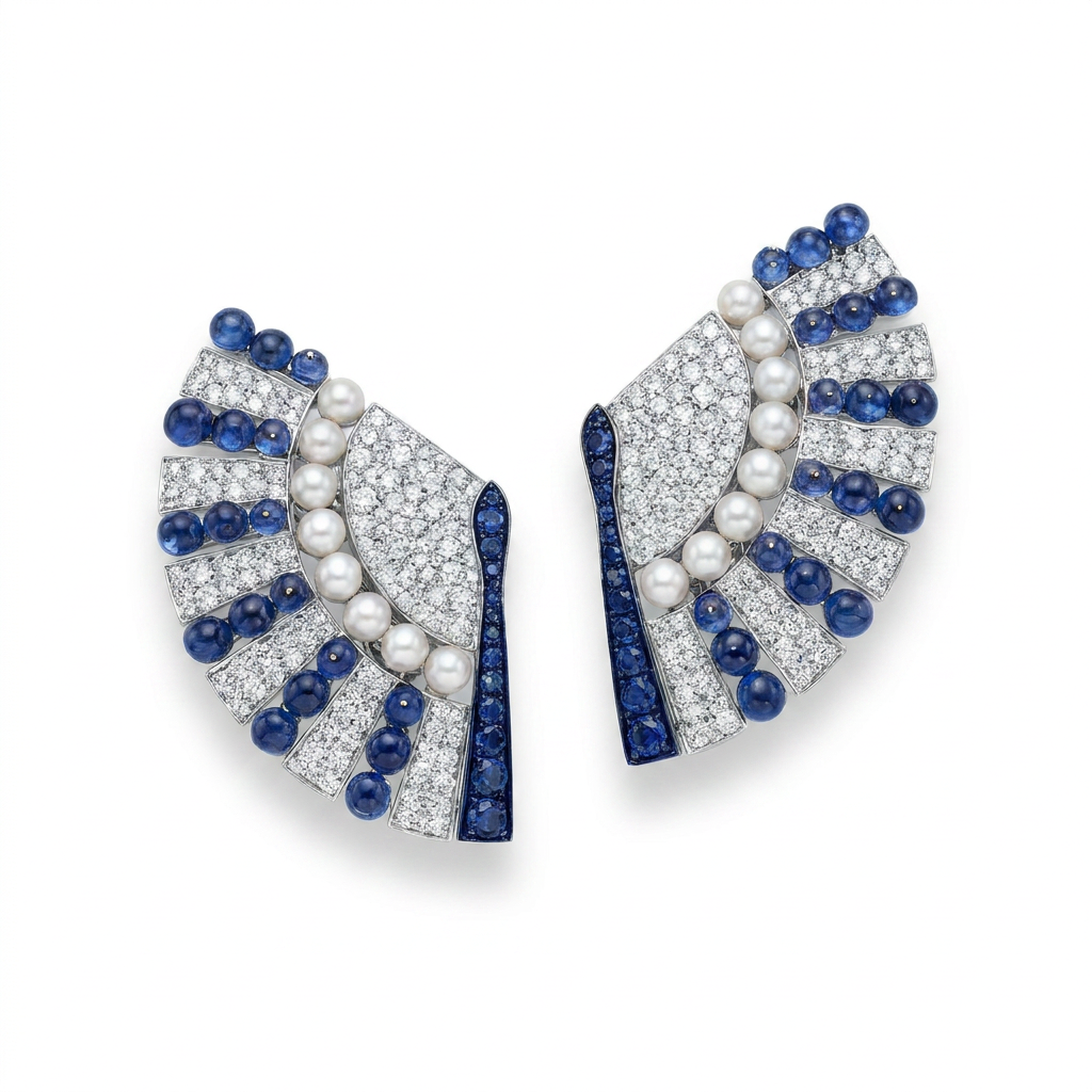 Coral Fan Earrings