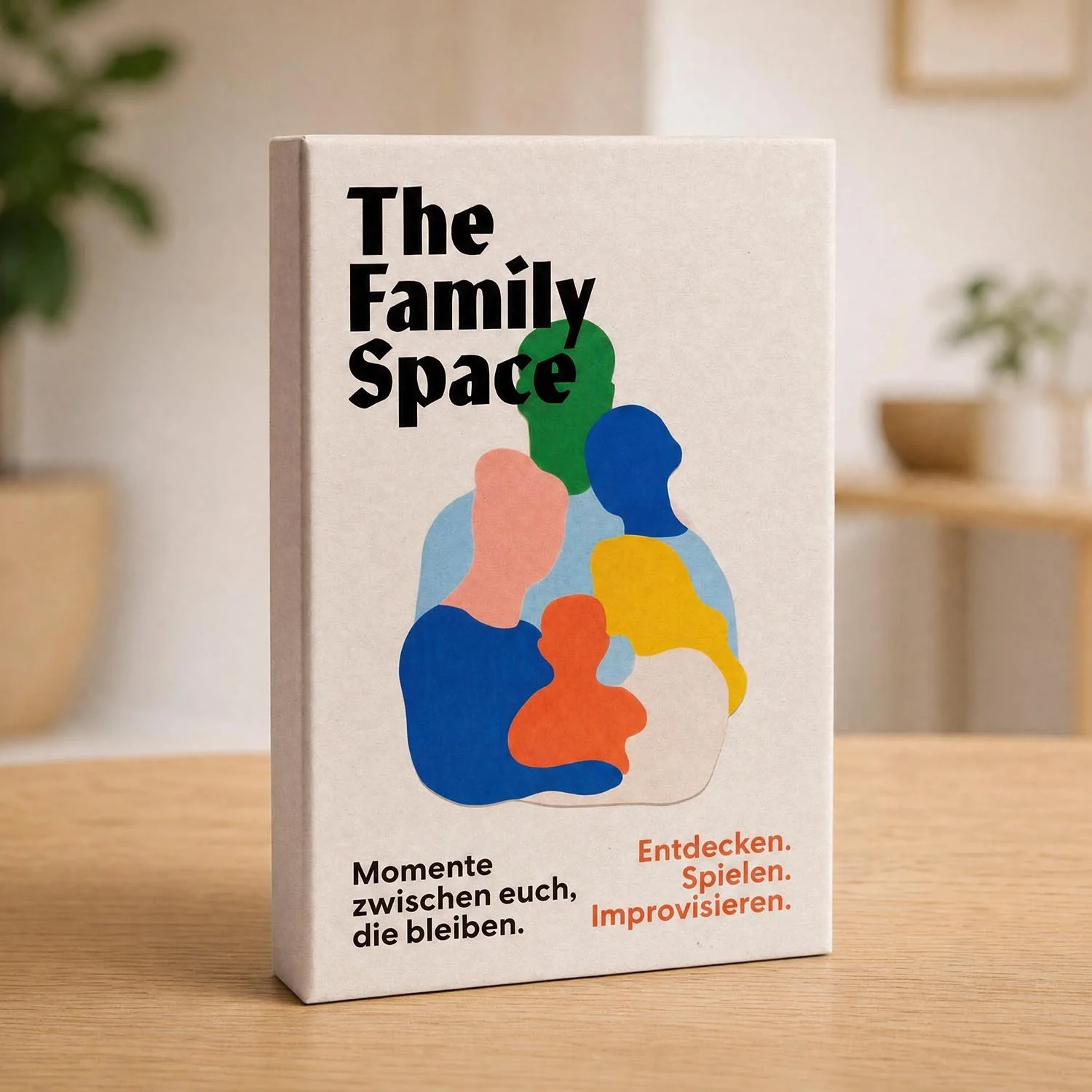 The Family Space — 30 Erlebniskarten mit Holzaufsteller