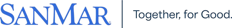 SanMar logo with the tagline "Together for Good"