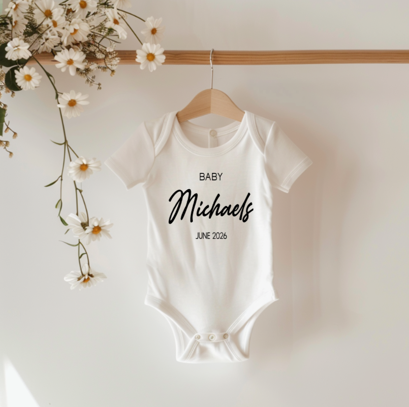 Personalized baby anouncement