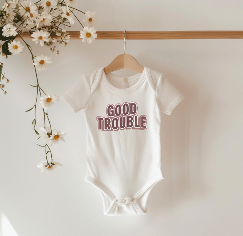 Good Trouble baby bodysuit