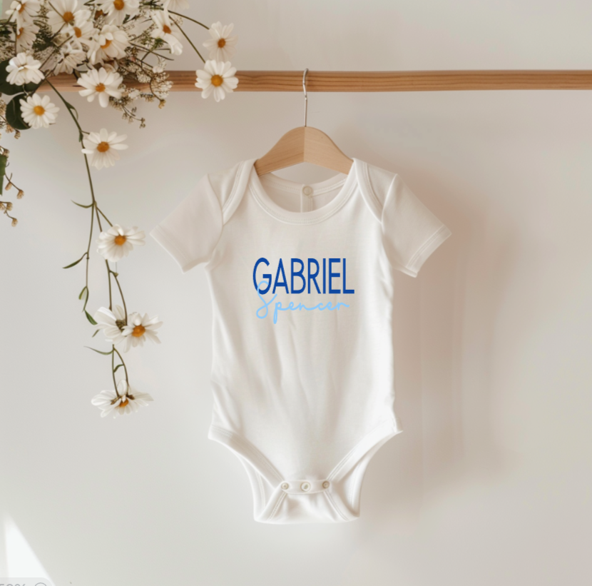 Personalized baby name announcement