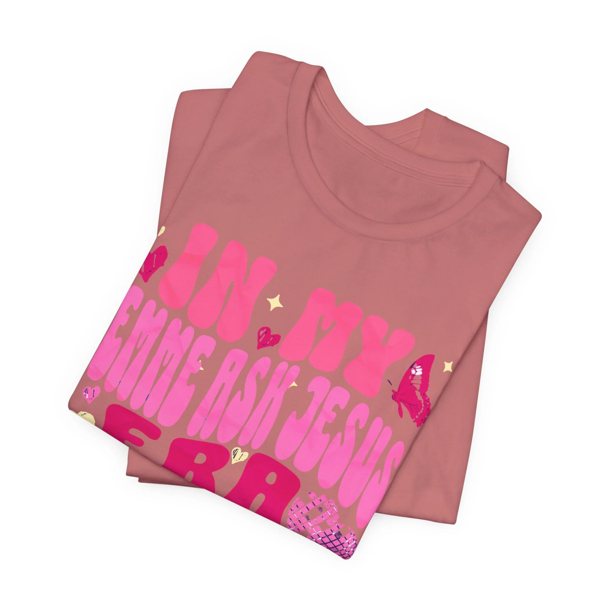 In My Lemme Ask Jesus Era Christian T-Shirt for Women – Faith T-Shirt, Christian Apparel, Religious Shirt