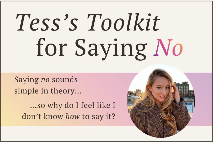 Tess's Toolkit for Saying No