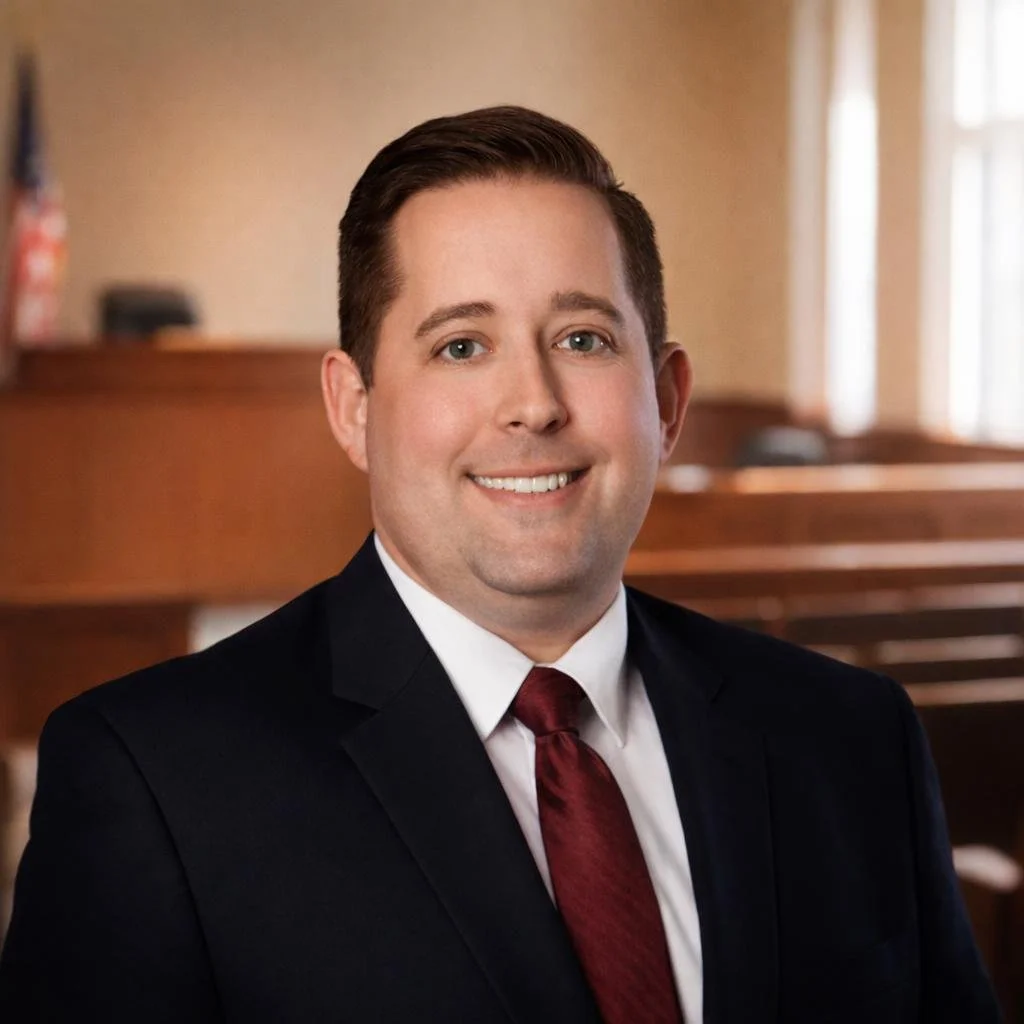 Attorney Franzen has the experience in the court room and in the board room to handle your business and civil matters, including representing businesses, government agencies, and individuals. The photo shows Nathan in a suit and tie, in a court room.