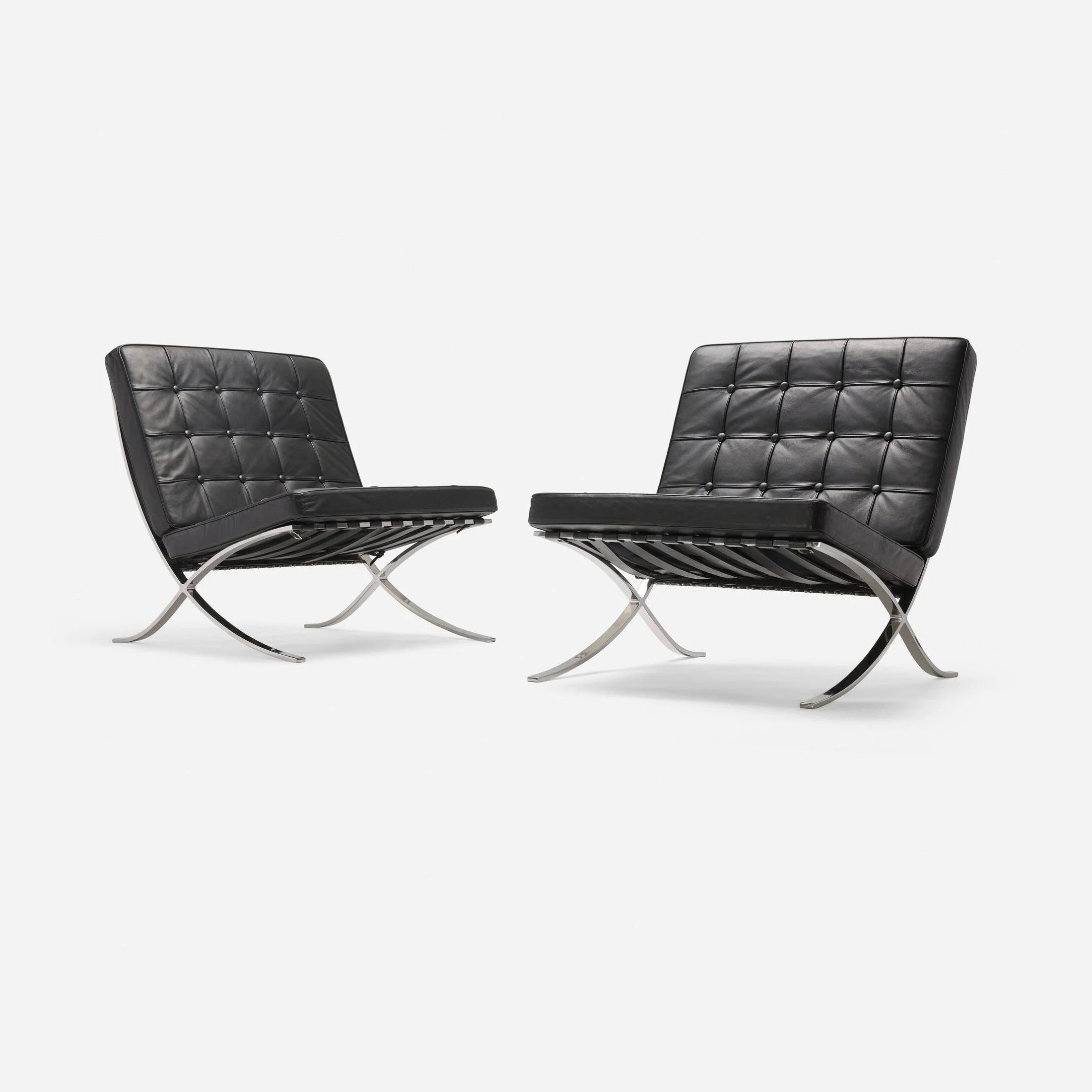 Mies van der Rohe Barcelona Chairs (Pair) · Knoll · c. 1960
