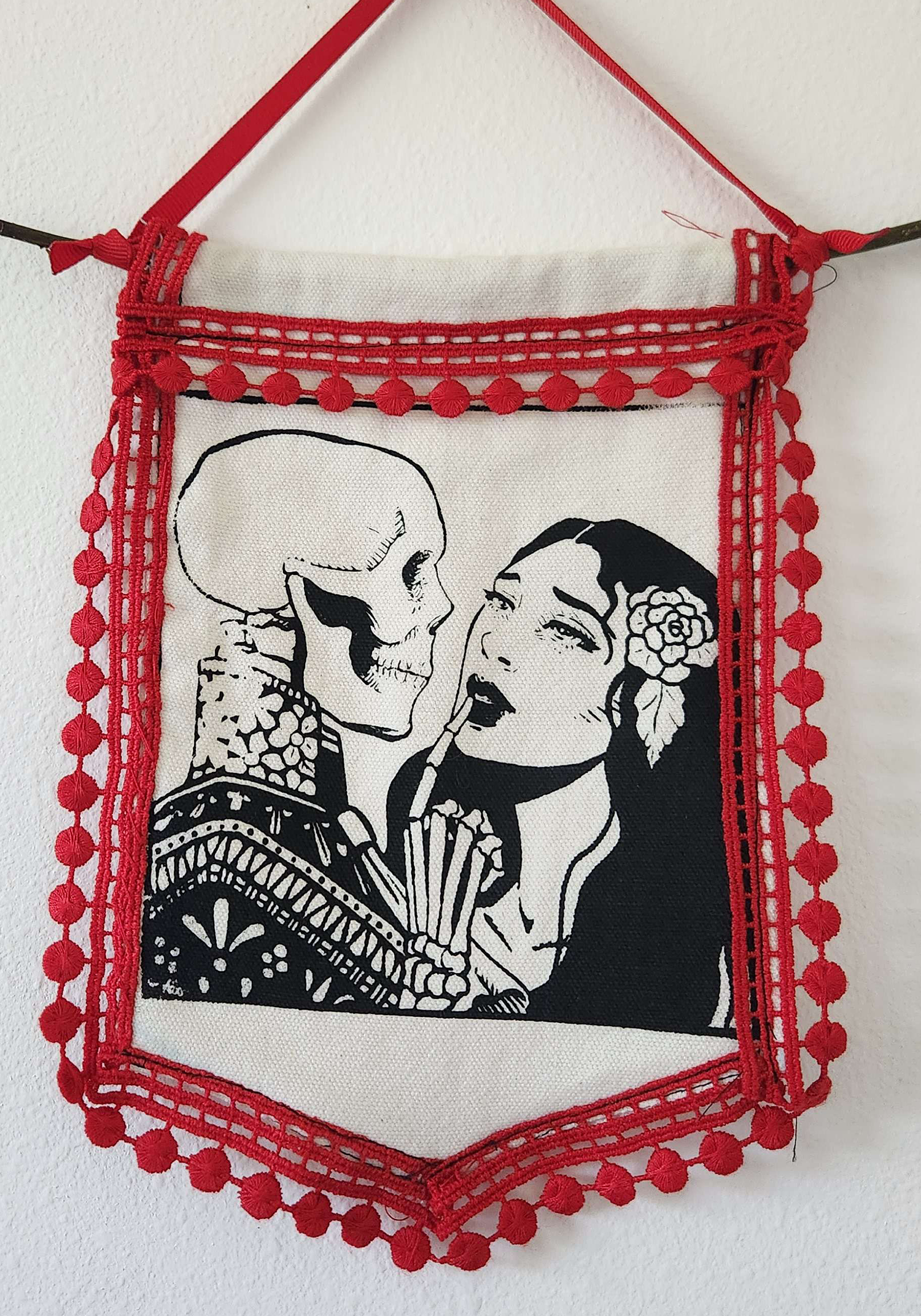 Kiss- Water Based Ink on Canvas