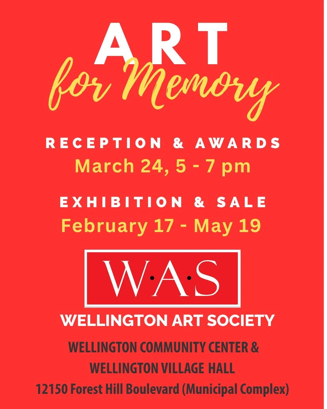 Art for Memory- Show at the Wellington Art Society