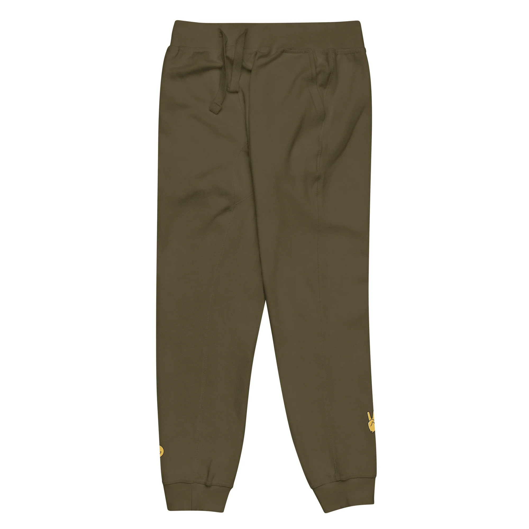 unisex-fleece-sweatpants-military-green-front-left-69e139515cce7.jpg