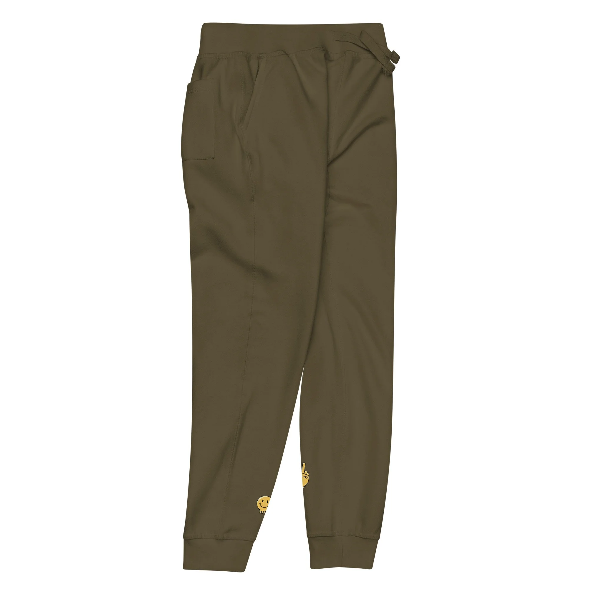 unisex-fleece-sweatpants-military-green-front-right-69e139515df0e.jpg