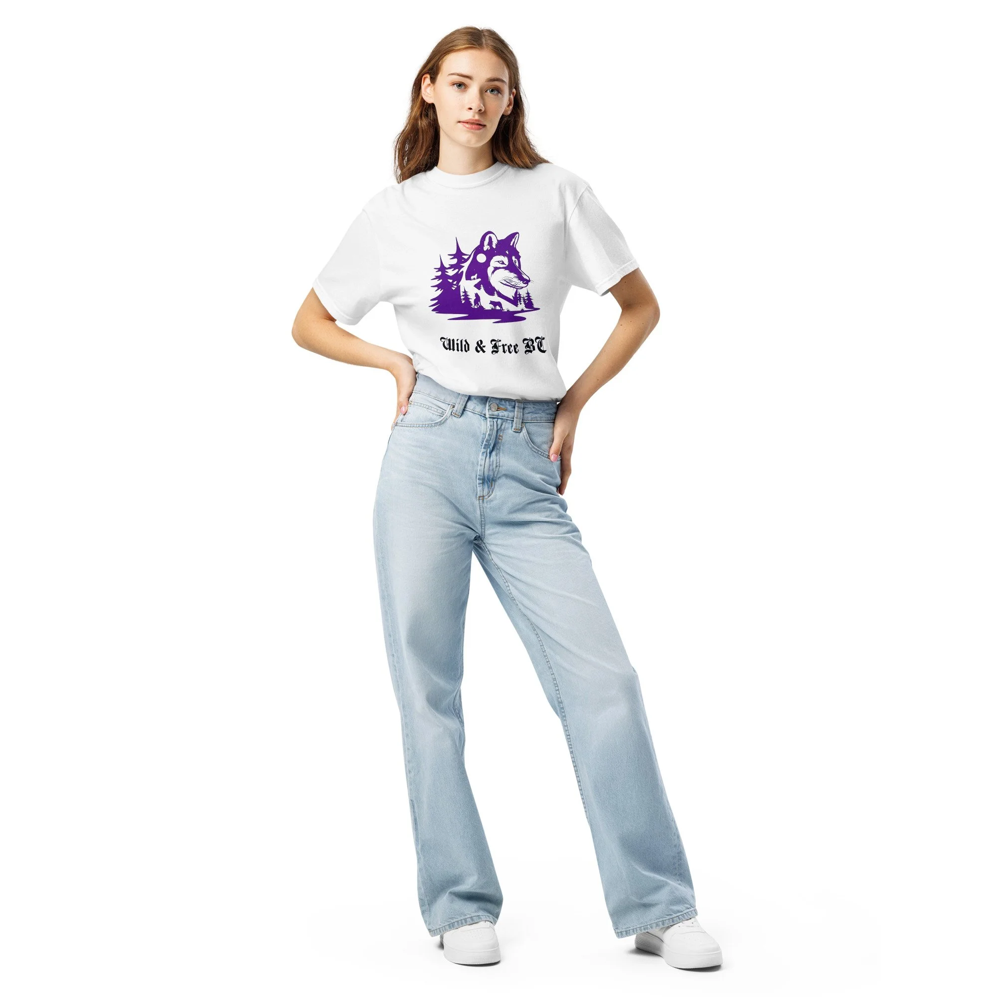 Wolf Unisex garment-dyed heavyweight t-shirt