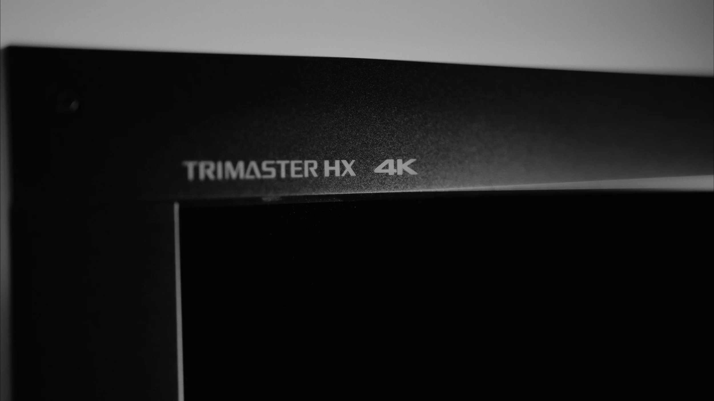 Close-up of a Sony HDR Trimester 4K monitor.