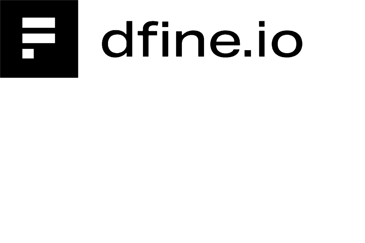 Logo of dfine.io.