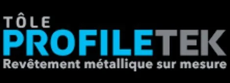 Logo de Profiltek, entreprise de revêtement métallique sur mesure