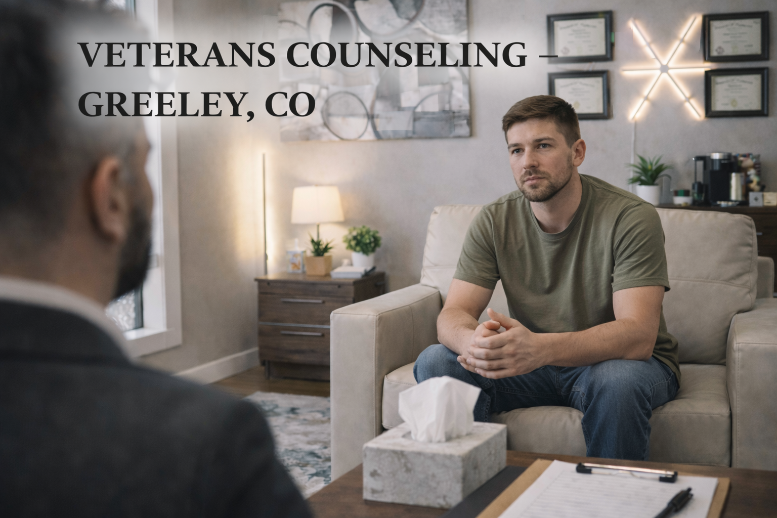 Veterans counseling session in Greeley, Colorado at Catalyst Behavioral Interventions