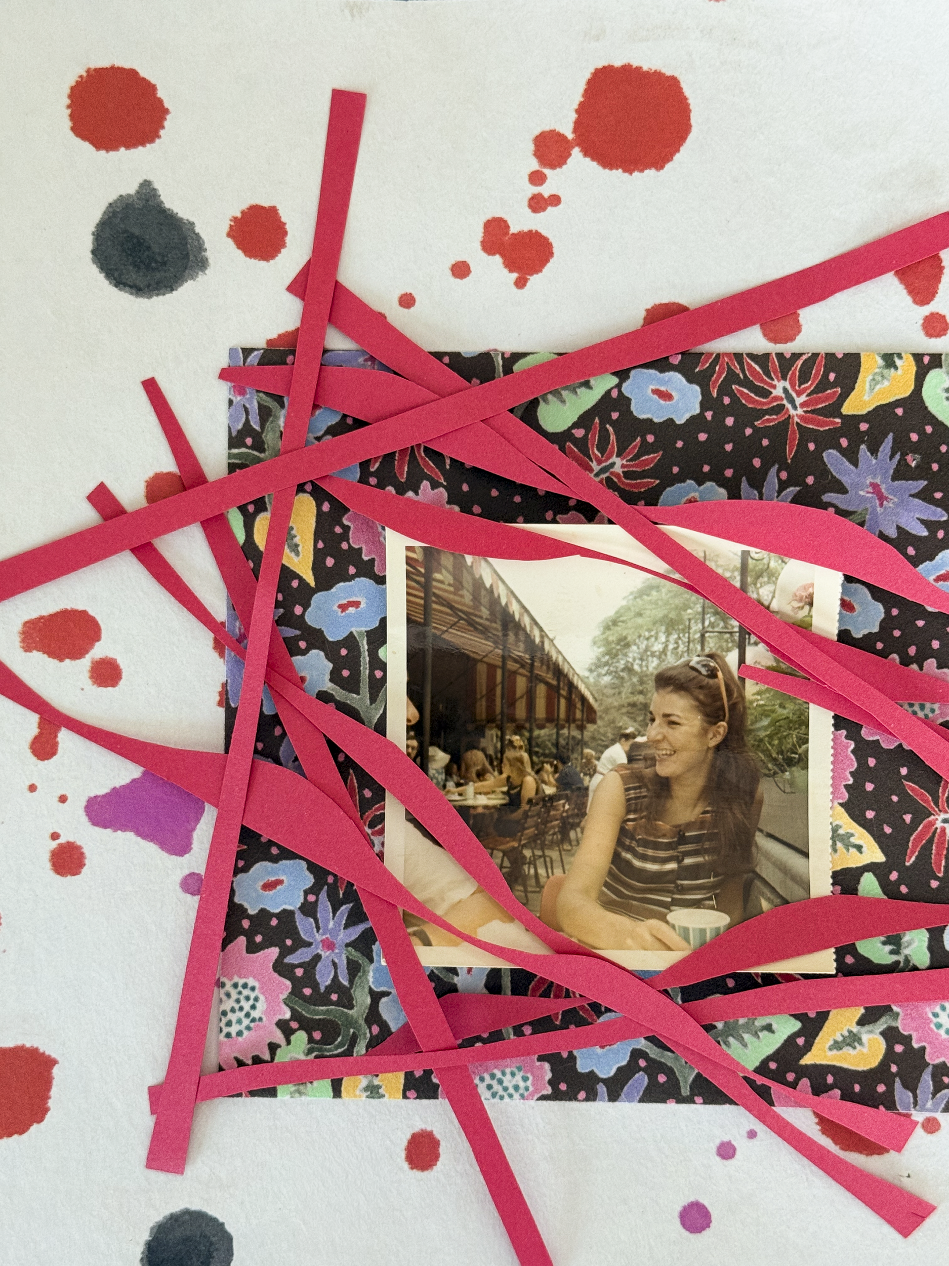 modern memory keeping collage and photograph for album