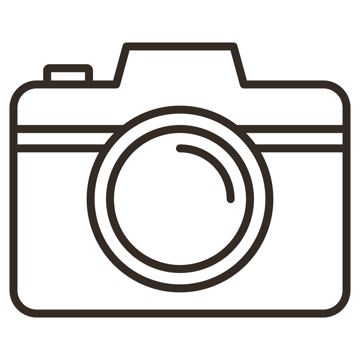 Outline drawing of a camera