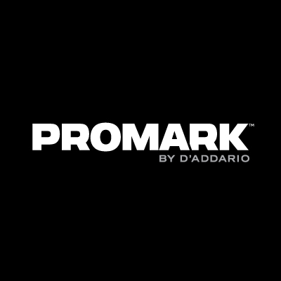 Promark by D'Addario logo on a black background.