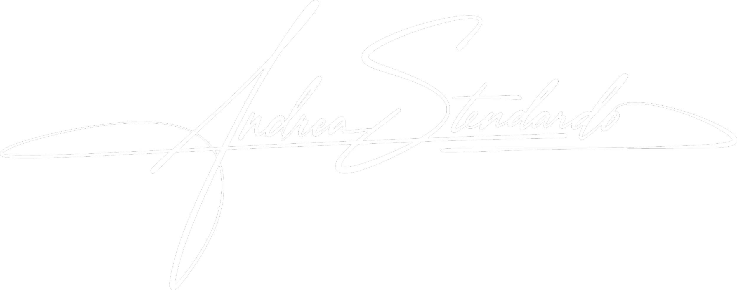 Andrea Stendardo | Senior full-stack engineer | Firma stilizzata di Andrew Stendardo in corsivo.