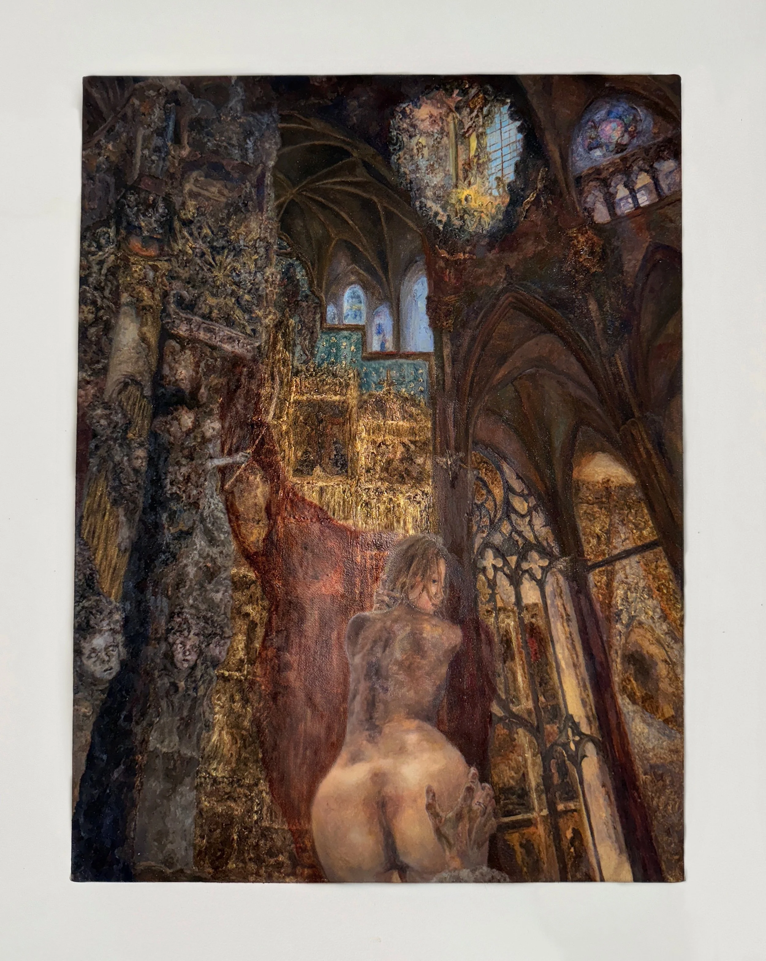 Imago Dei, Erotism, Counterparts 
16 x 12 in. 
2026. 
Oil painting on linen. 