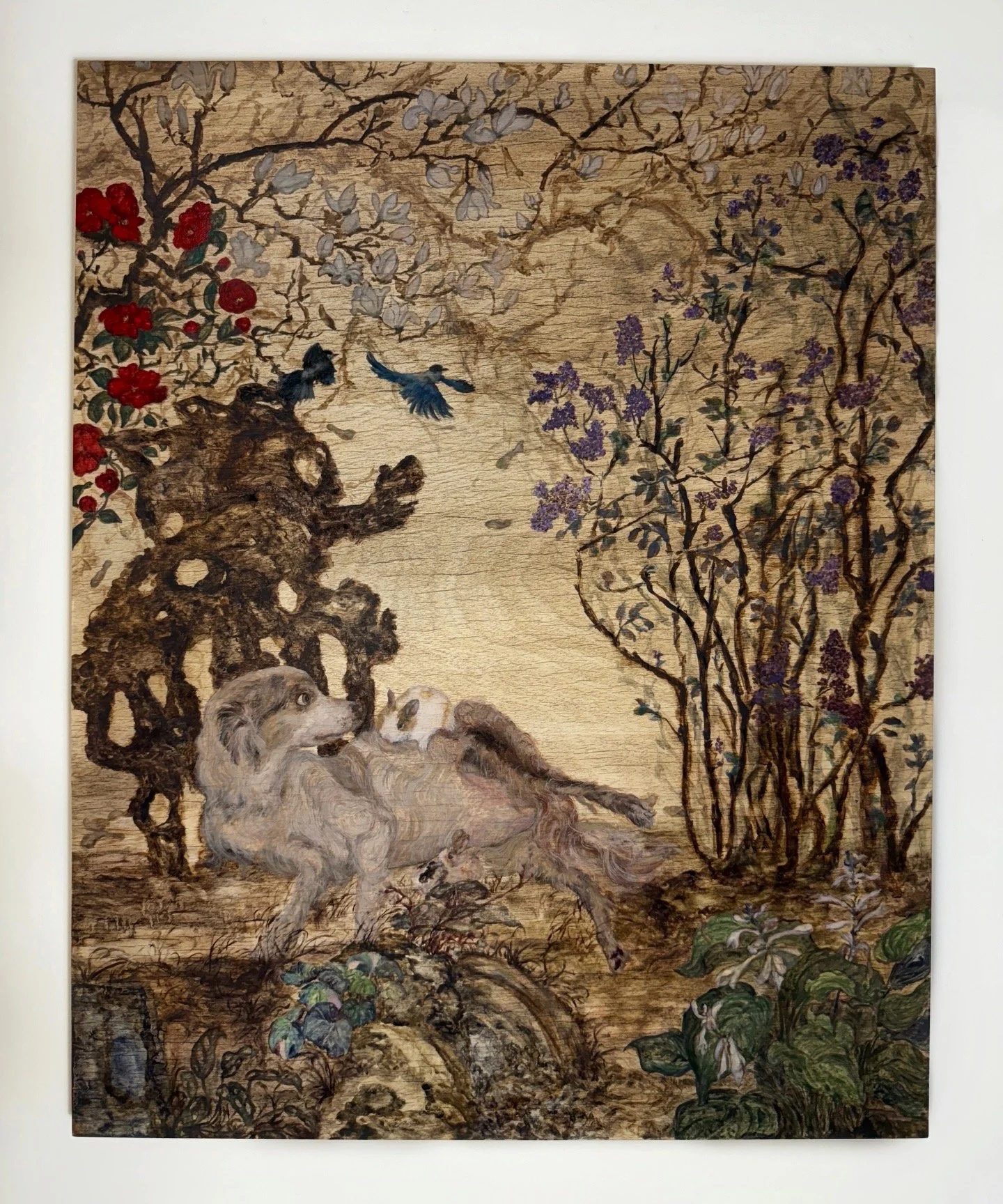 岁朝图
20 x 16 in. 
2026.
Oil painting on wood.
