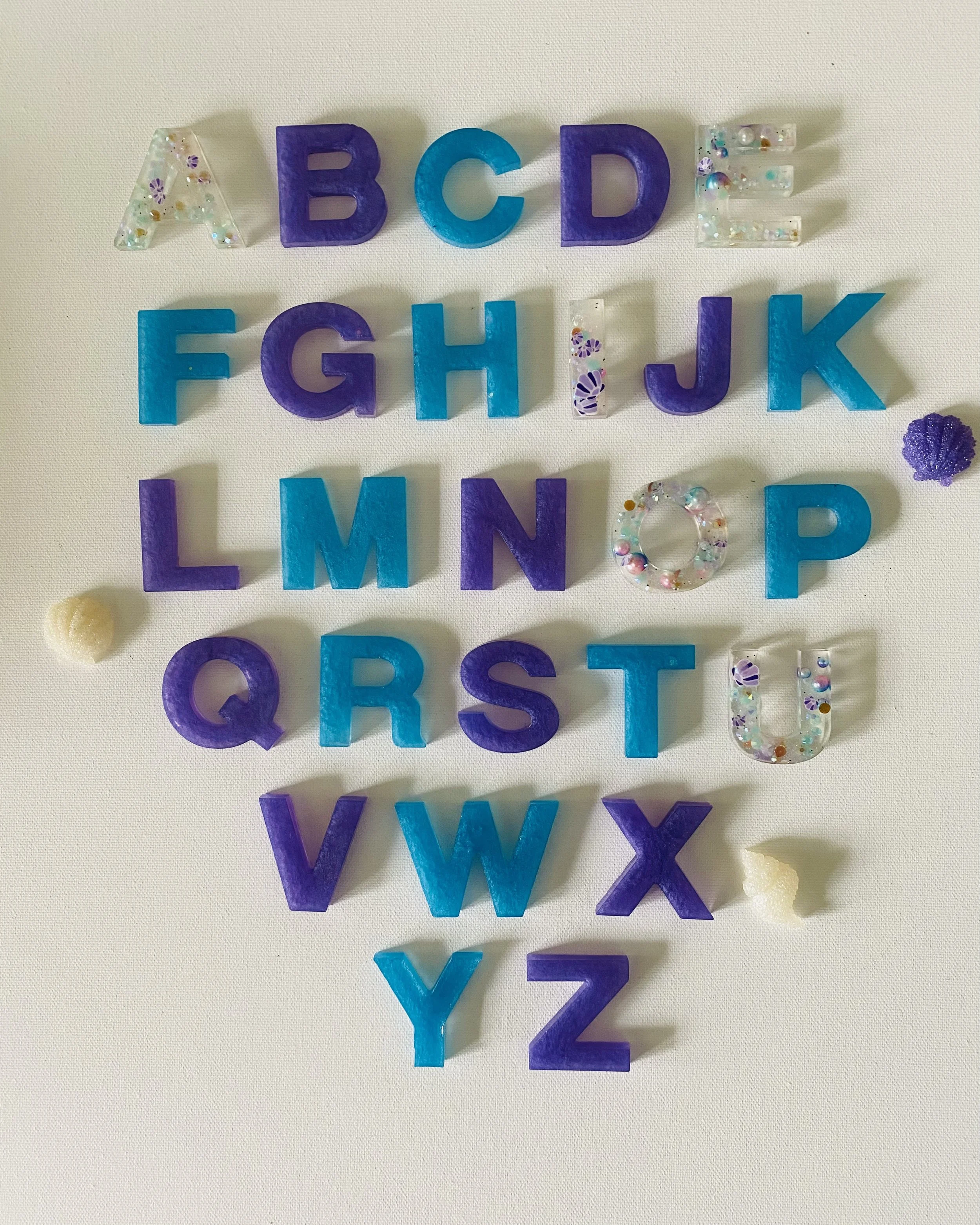 Handmade Resin Alphabet Letters | Educational Literacy Manipulatives