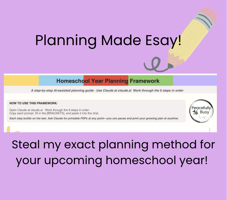 ((FREE)) Homeschool Planning Framework