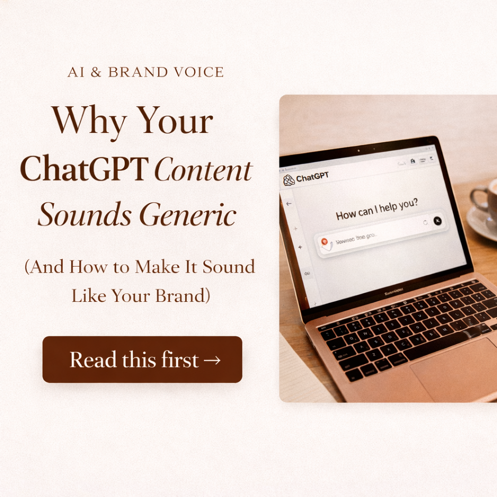 Why Your ChatGPT Content Sounds Weird (And How to Make It Sound Like Your Brand)