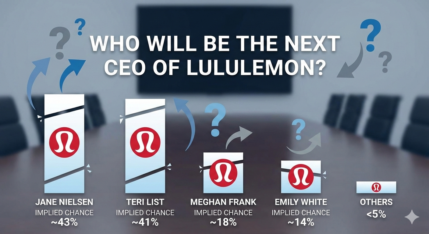 Prediction Markets Assign 42% Implied Probability to Meghan Frank Following McDonald Departure