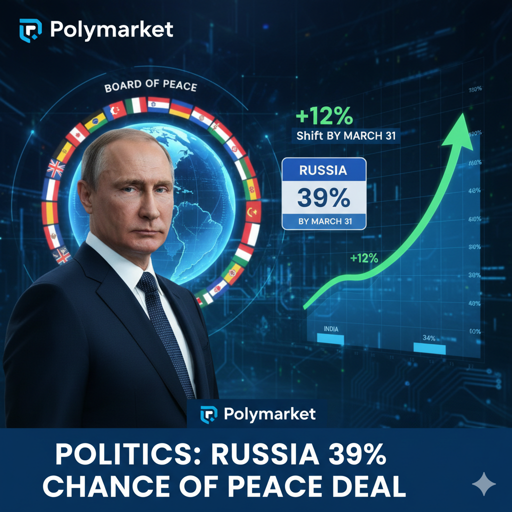 Prediction Markets Assign 39% Probability to Russian Accession to the Board of Peace by March 31