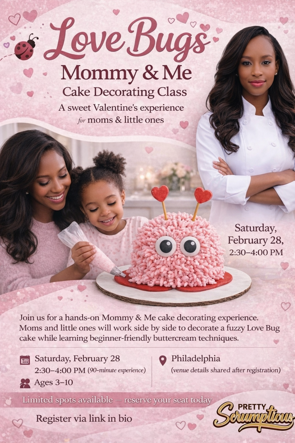 Love Bugs Mommy & Me Cake Decorating Class