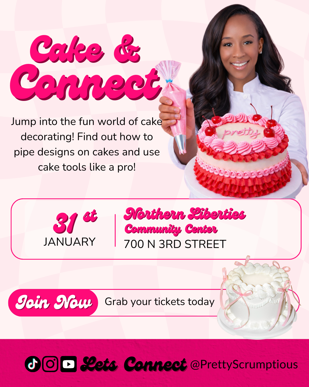 Cake & Connect: Learn. Create. Grow.