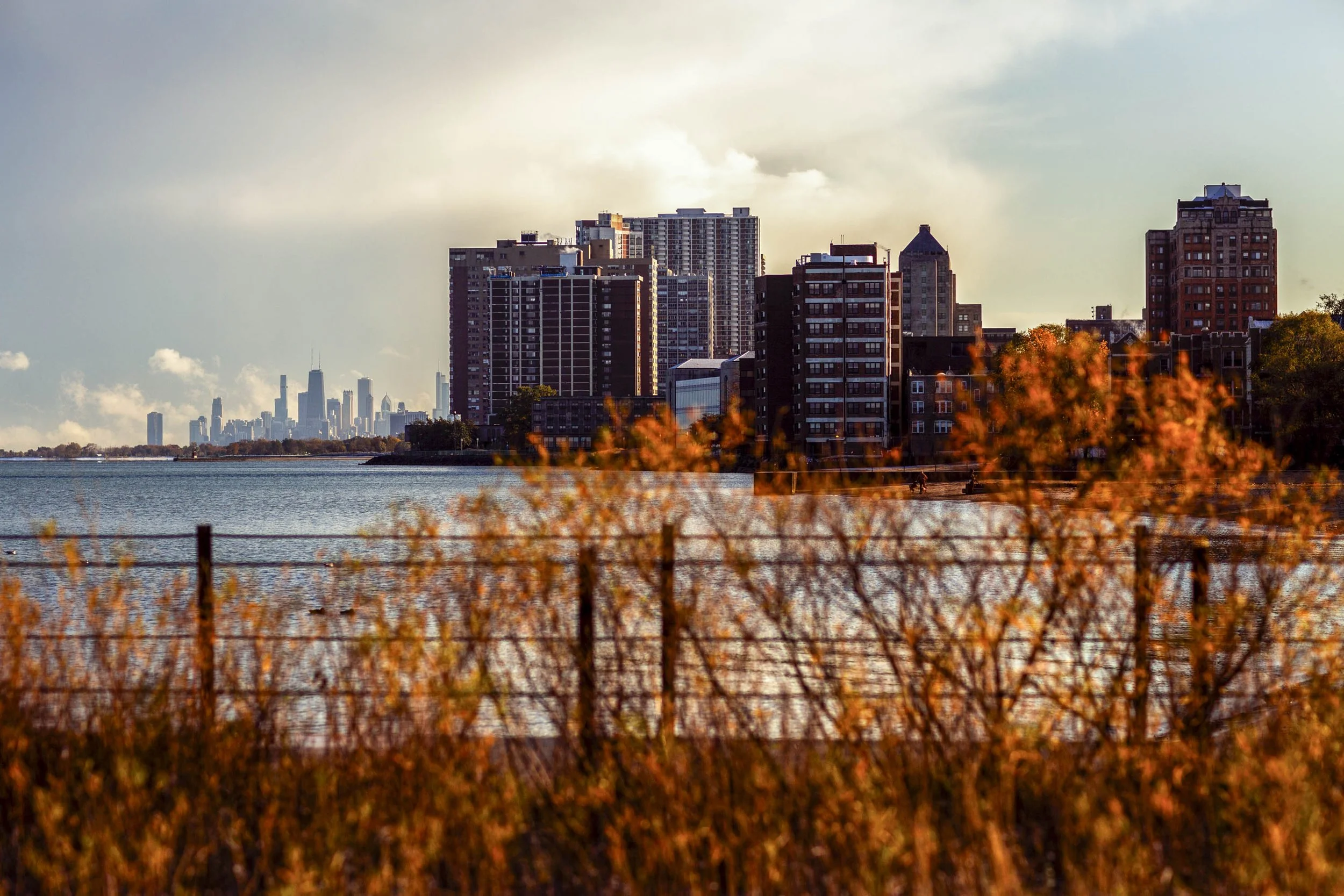 Fall on Lake Michigan. Chicago.