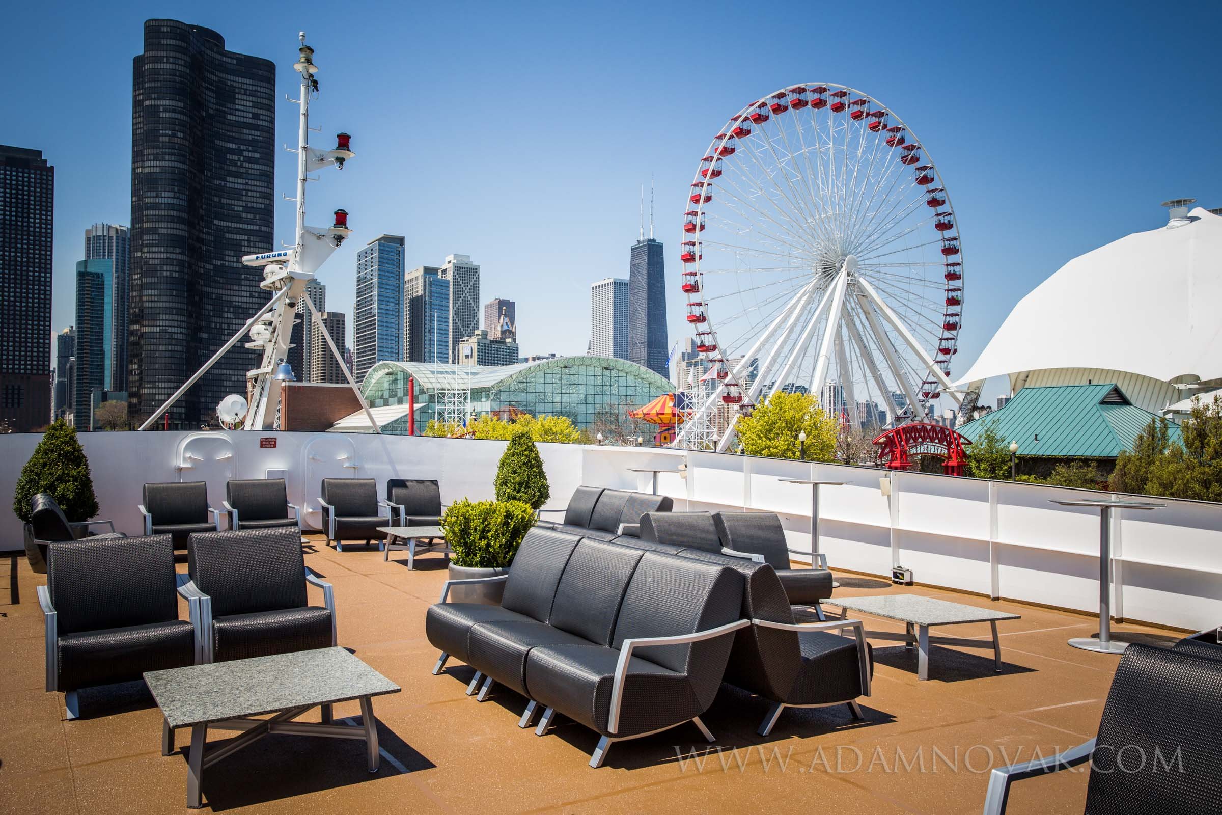 The Odyssey Cruise Ship - Navy Pier, Chicago, Illinois. 