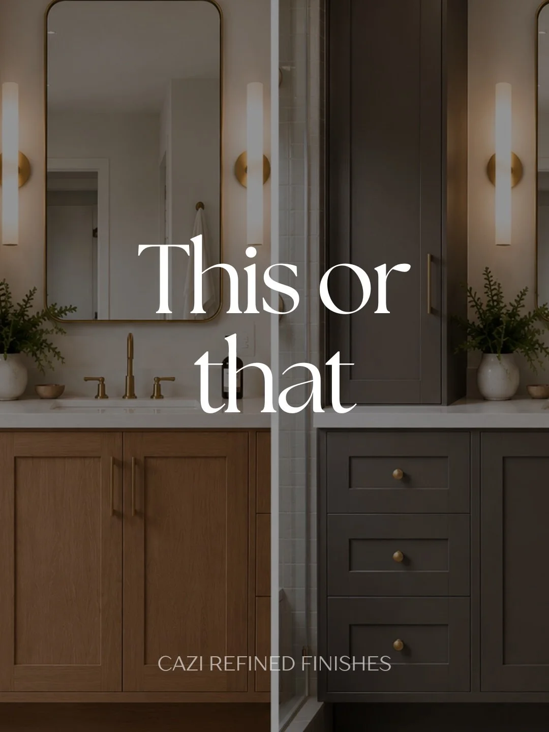 Paint or stain?

Two completely different moods &mdash; both capable of transforming a space without a full remodel.

Which would you choose?