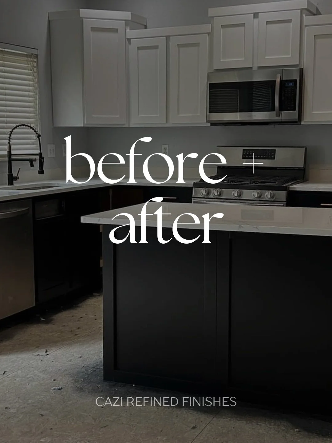 From dated to elevated.

Deep lower cabinetry paired with crisp white uppers completely transformed the feel of this kitchen.

#CabinetRefinishing
#KitchenTransformation
#CabinetPainting
#InteriorDesign
#CaziRefinedFinishes