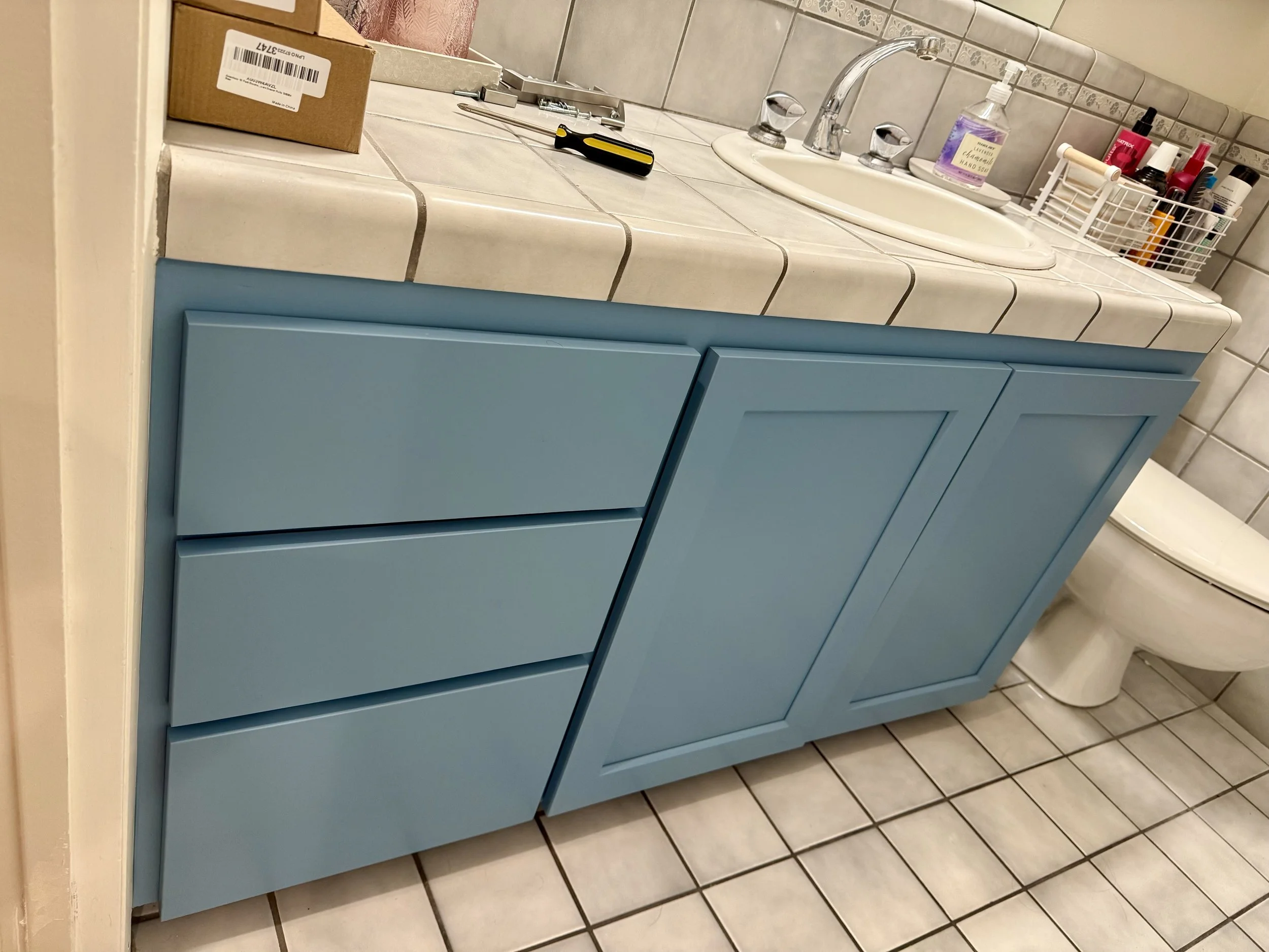 Cottonwood Heights bathroom vanity Shaker door replacement after