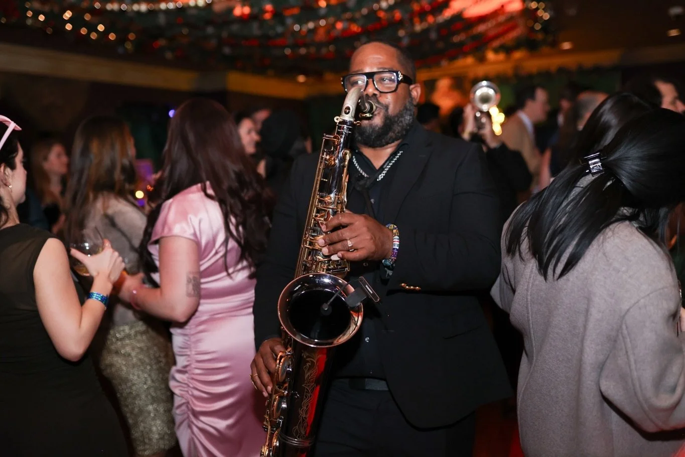 What a night to remember! Our sister band Hybrid 7 2.0 really brought down the house at the Christmas party!.
.
.
.
.
.
 #houstonweddingband #liveweddingband #corporateband #livemusic