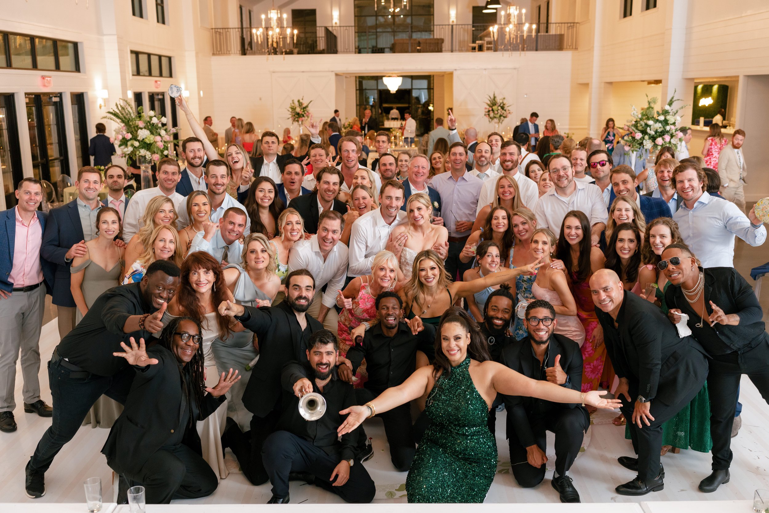 Laurie’s customers, Larissa and Emmett, just married walking off the aisle together.