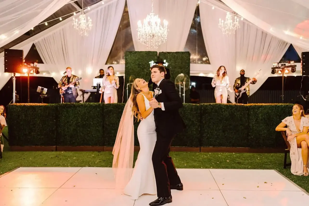 Rustic table setting at one of Laurie’s customers wedding.