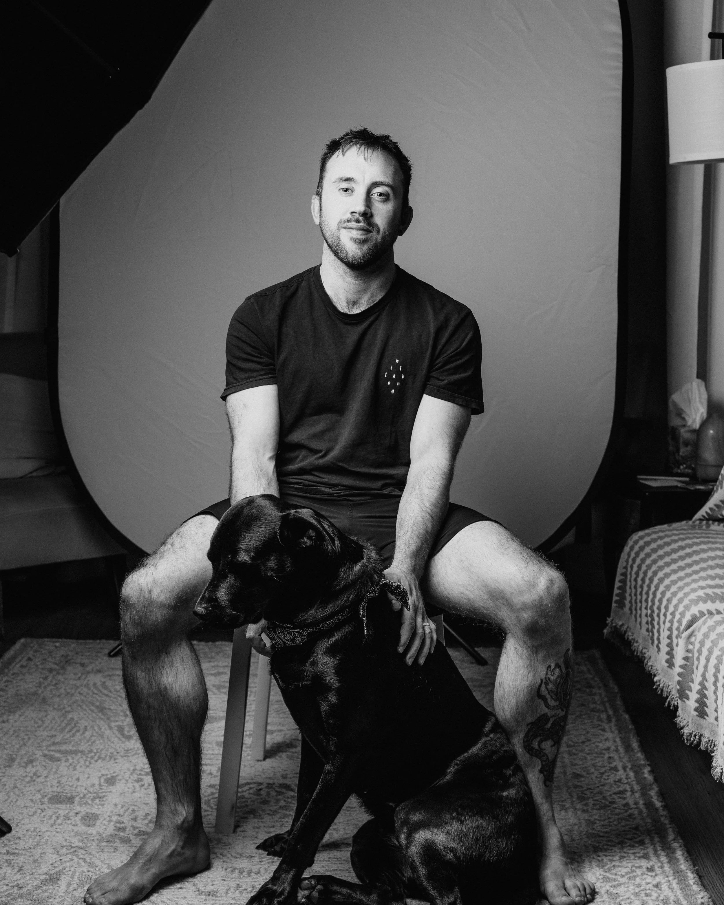 black and white portrait photography