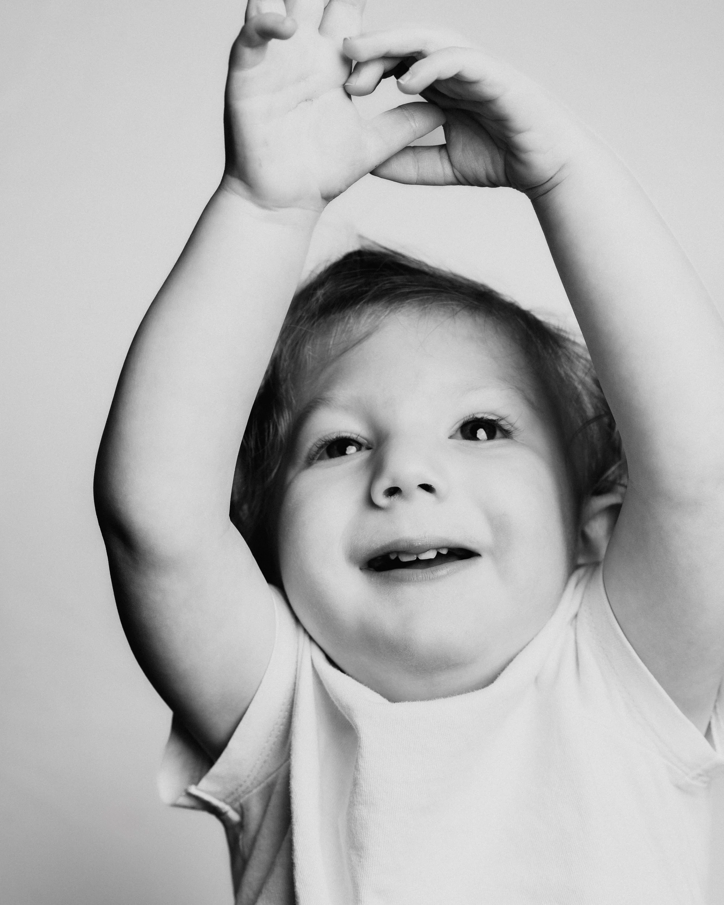 b&w kid portraits