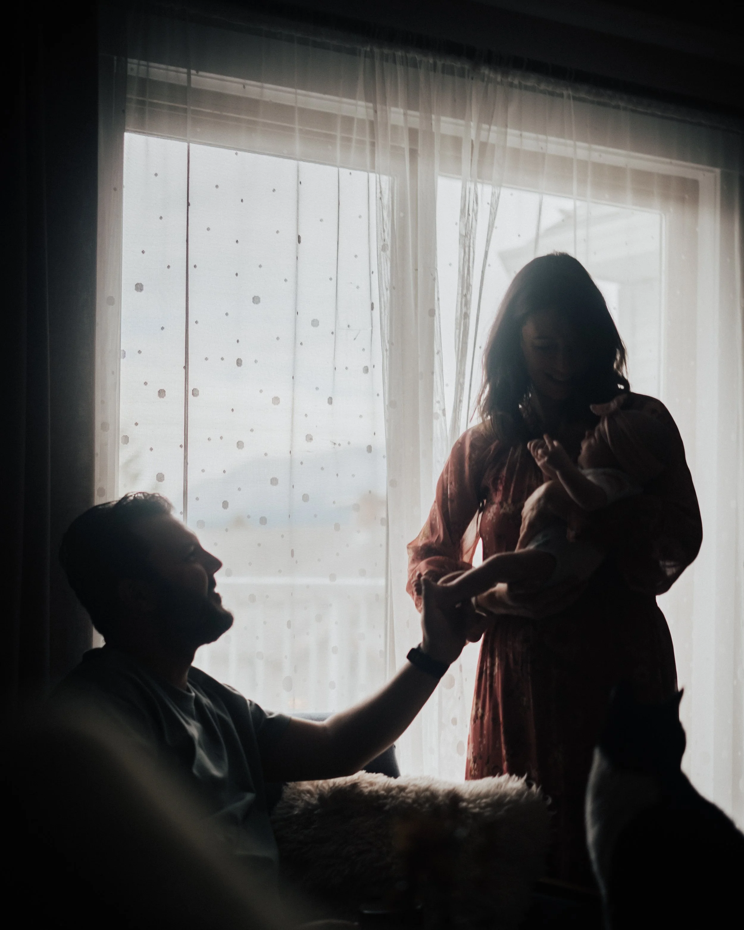 backlit photography baby