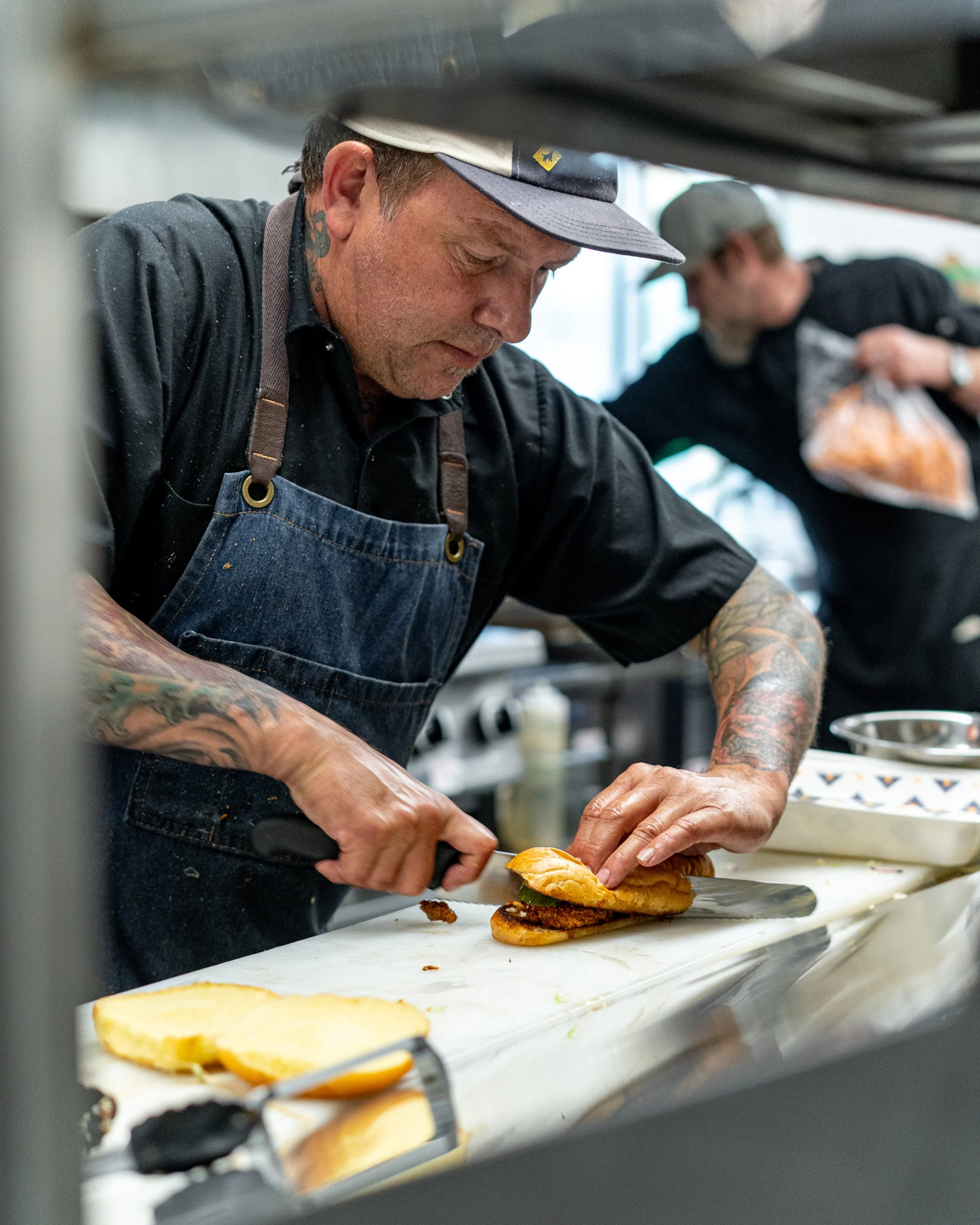 chef sandwich burger pub photography