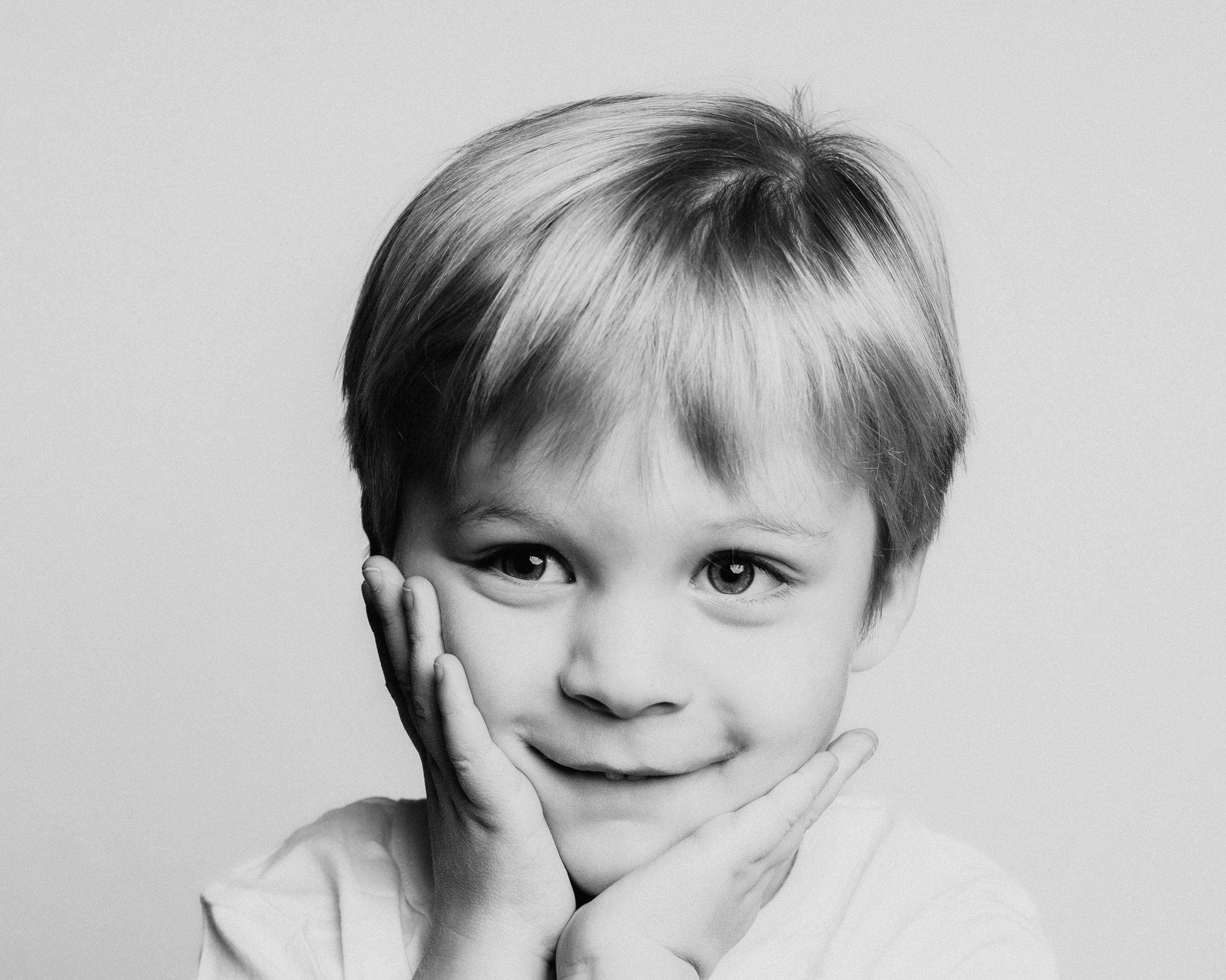 personal portraits black and white